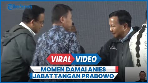 Momen Damai Anies Cak Imin Jabat Tangan Prabowo Gibran Ganjar Mahfud