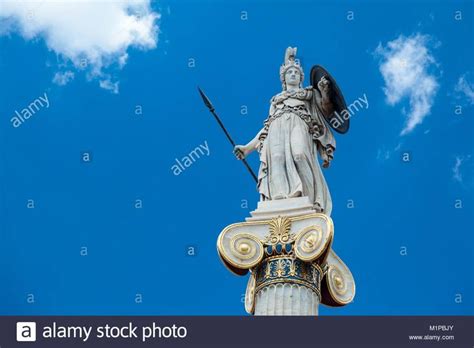 download this stock image the goddess athina the goddess of wisdom and protector of the city