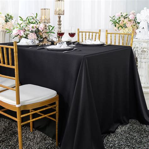 Wedding Linens Inc Wholesale Scuba Wrinkle Free 54 X 96 Rectangular Table Cover Tablecloth