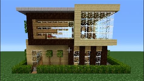 All houses in this map are mostly made of white wool with wood and lightstone used at the lighting. Minecraft 360: Modern House Tutorial (House Number 3 ...