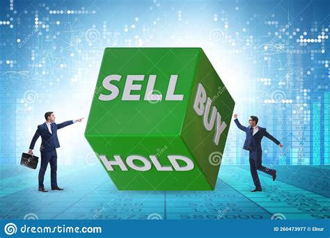Trader With Three Options Of Buy Sell And Hold Stock Image Image Of Finance Businessman
