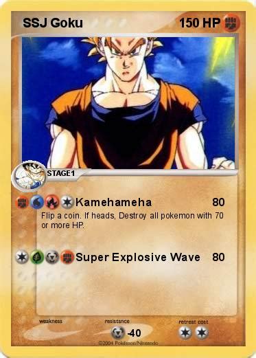 Pokémon Ssj Goku Kamehameha My Pokemon Card