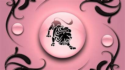 Leo Zodiac Wallpapers Ornament Pink Background