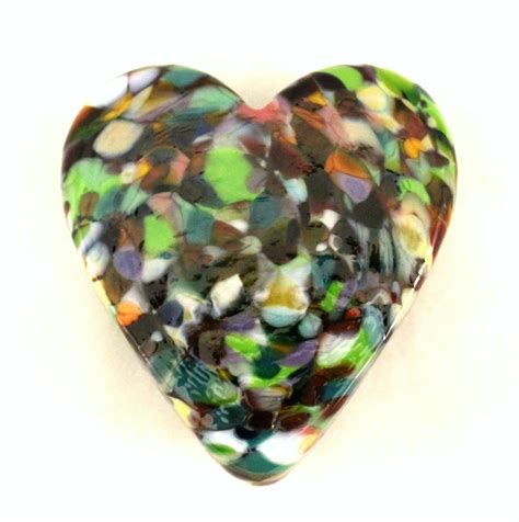 Confetti Heart Paperweight By Ken Hanson And Ingrid Hanson Art Glass Paperweight Artful Home