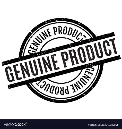 Genuine Product Rubber Stamp Royalty Free Vector Image