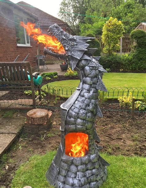This Giant Fire Breathing Dragon Wood Burning Stove Is A