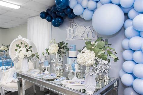 Blue to xag online converter. Kara's Party Ideas Silver & Blue Elephant Baby Shower ...