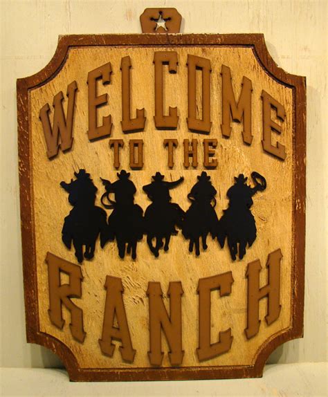 Welcome To The Ranch Rustic Sign Vintage Sign Welcome Sign Etsy