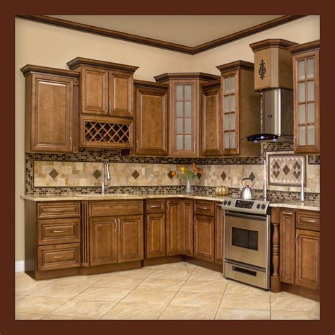 China American Solid Wood Kitchen Cabinet, Customized Kitchen Cabinet