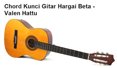Chord Kunci Gitar Hargai Beta - Valen Hattu - CalonPintar.Com