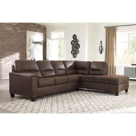 Signature Design By Ashley Navi Faux Leather 2 Piece Sectional With