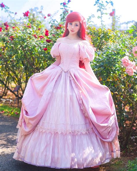 Ariel Pink Dress Ariel Wedding Dress Sissy Dress Disney Princess