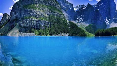 Картинки озеро канада горы красиво природа обои 1920x1080