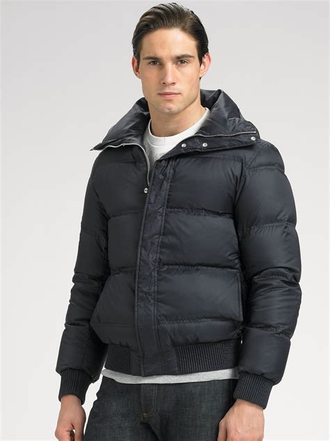 Dior Homme Puffer Coat In Blue For Men Lyst