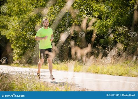 Man Running In Park Stock Image Image Of People Exercise 70671345