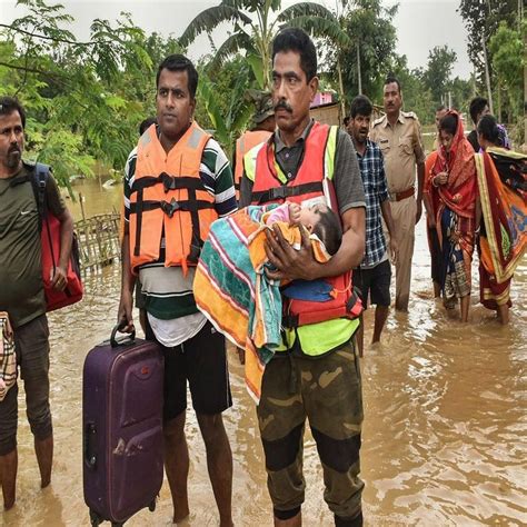Assam Flood Assam Floods Caused Outcry Nearly Six Lakh People Left Homeless See The Scene Of