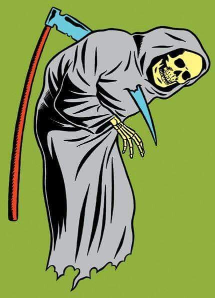 Pin By M Loft On Cartoons Illustration Skull Art Dont Fear The Reaper