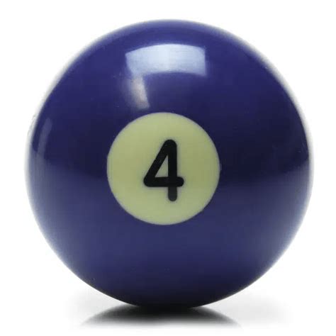 New Individual Number Four 4 Billiard Pool Ball Money Machines