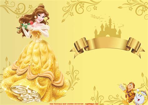 Download Now Free Printable Romantic Beauty And The Beast Baby