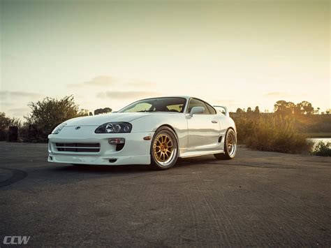 Unless you've been living under a rock for the past few years, you'll probably be aware of the incredible hype that toyota's mk4 supra has received, with prices hitting unbelievable figures. White Toyota Supra MKIV - CCW D110 Three-Piece Forged Wheels - CCW Wheels