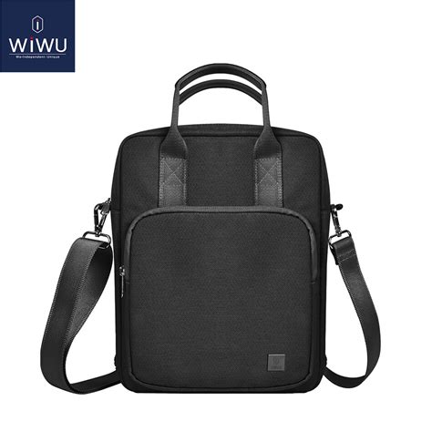wiwu 14 2 inch laptop bag for 2023 macbook pro 14 m2 a2779 a2442 waterproof shoulder bags for