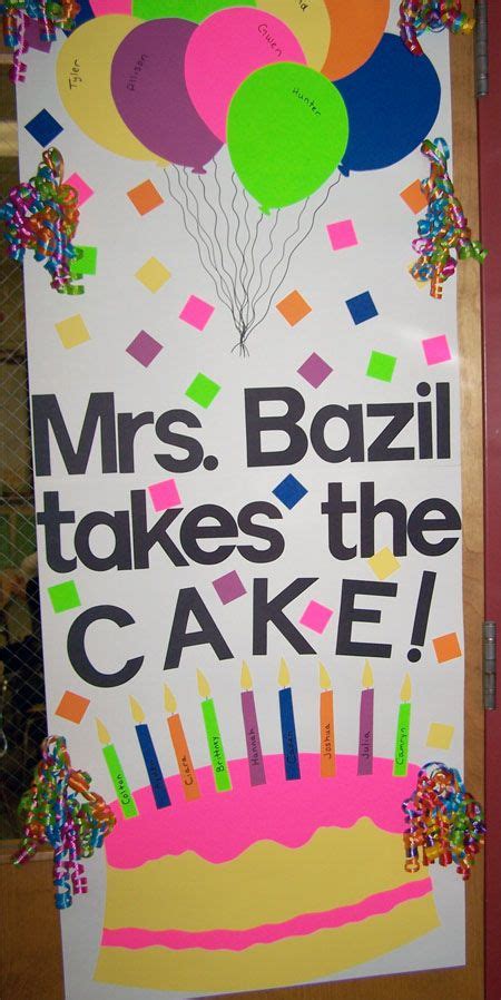 One side is the best place to 7. teacher appreciation door decorating idea - but each kid ...