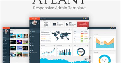 It has a clean flat design, which is a popular style nowadays. Atlant Responsive Bootstrap Admin Template - Download New Themes