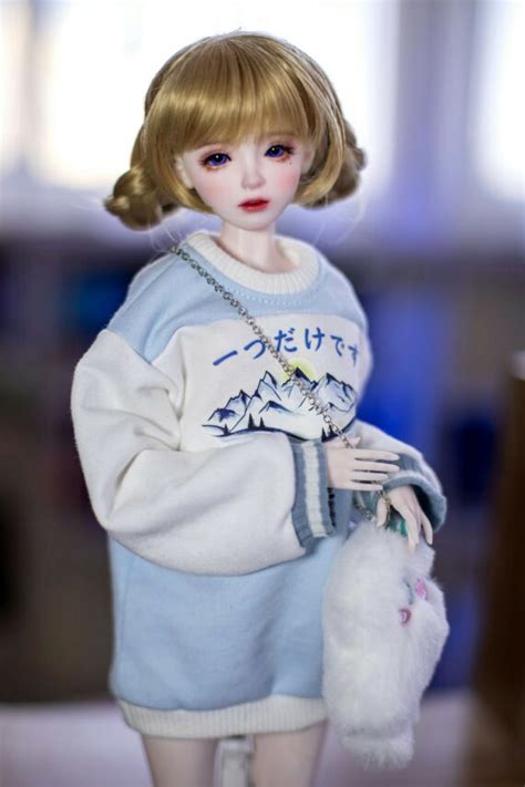 Hilary 1ft7 50cm Blonde Tiny Sex Doll With Bjd Head 💋 Nakedoll