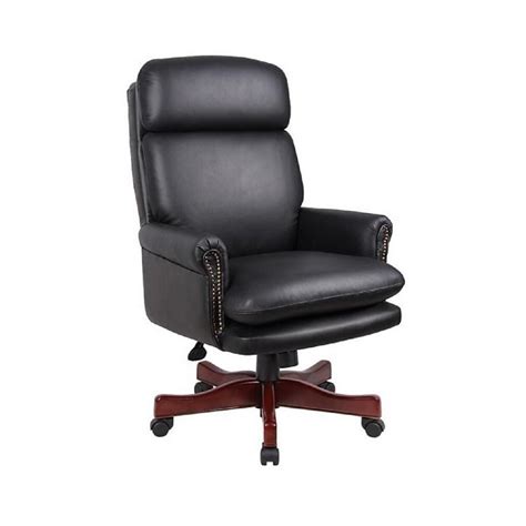 Don't spend your evening in a buy dining room chairs at the lowest wholesale prices at wholesale furniture brokers. Traditional Black Leather Chair with Mahogany Base ...