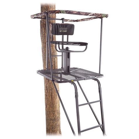 We carry a variety of brands with great features so you will be able to find the best one for you. Guide Gear 16' Swivel Ladder Tree Stand - 663255, Ladder ...