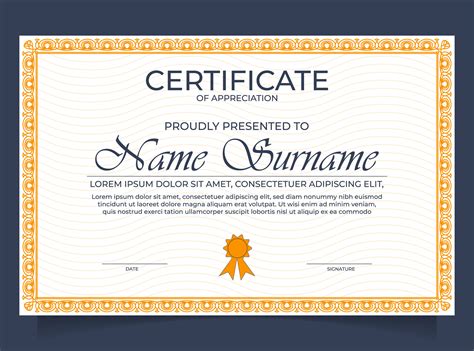 Diploma Certificate Border Template Graphic By Usmanfirdaus446