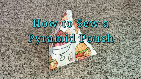 How To Sew A Pyramid Pouch Triangle Pouch Diy Sewing Tutorial Youtube