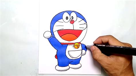 Cara Menggambar Doraemon Imut How To Draw Doraemon Step By Step