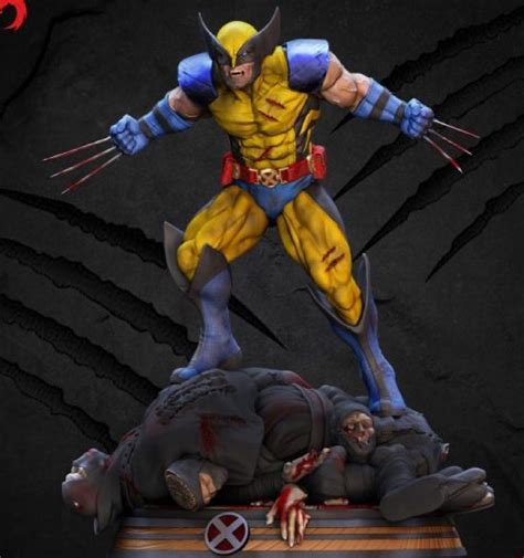 Premium D Stl Wolverine Vs Ninjas Etsy