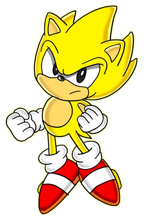 Classic Super Sonic Art V2 By Tails19950 On Deviantart