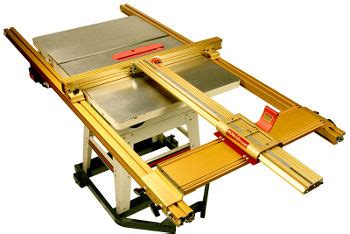 Secures to the saw table for safe operation. INCRA Table Saw Fence System