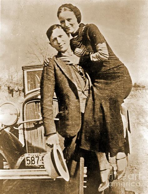 Rare Bonnie And Clyde Painting By Pd Fine Art America