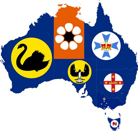 emblems for australian states and the n t r aussiemaps