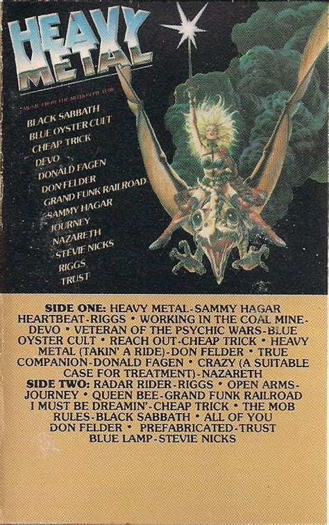 Heavy Metal Music From The Motion Picture 1981 Cassette Discogs
