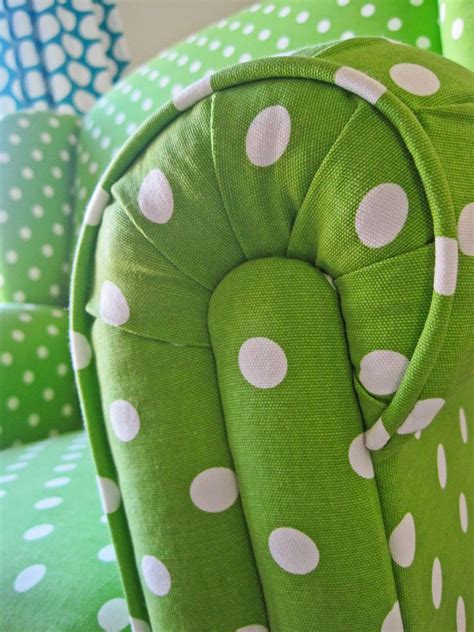 Seriously Daisies Green Polka Dot Chair Makeover Polka Dot Theme