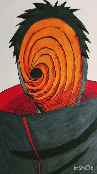 Obito Drawing With Colour Pencils Obito X Indila Love Story Art