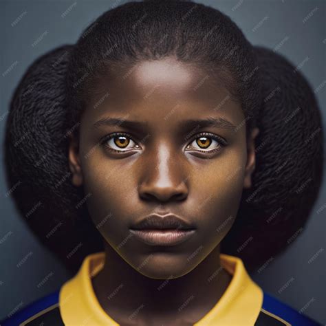 Premium Ai Image Generative Ai Young Sportive Black Woman Looking