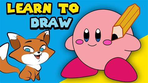 How To Draw Kirby For Kids Video Drawings Drawing Tutorials For