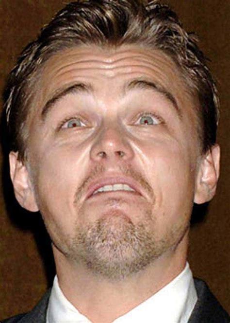 Celebrities Pulling Funny Faces Celebrity Funny Faces Leonardo Dicaprio Funny Celebrities