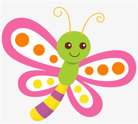 Clip Art Dragonfly Clipart Butterfly Template Insect Bichinhos De