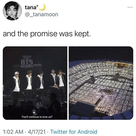 Well Continue To Keep This Promise Right Armys Bts Tweet Bts