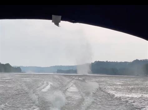 Wild Video Captures Rare Gustnado Whipping Up A Waterspout Over Ohio