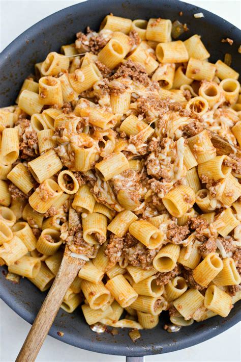 Easy Cheesy Beef Pasta Skillet Simply Scratch