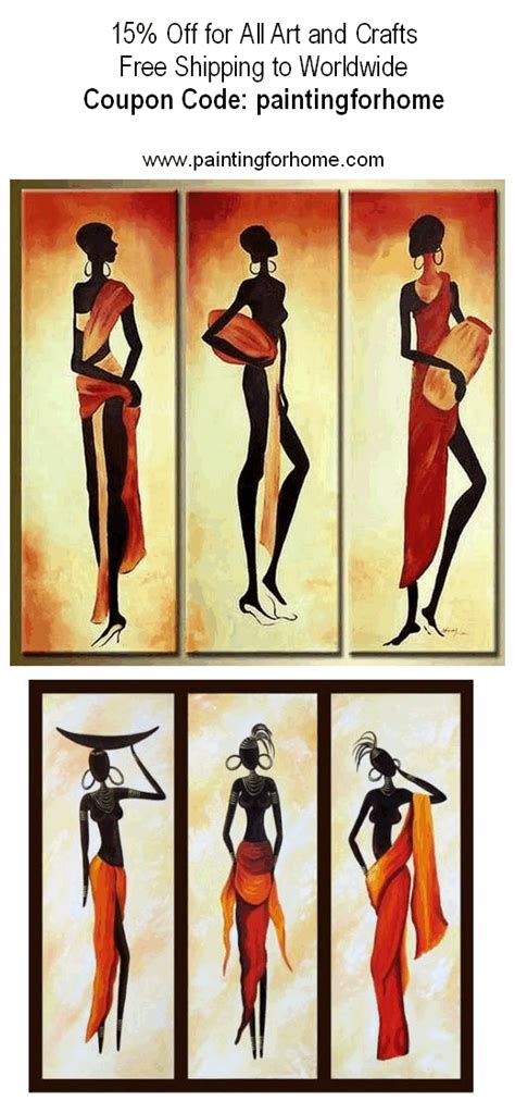 Canvas Painting Wall Painting African Woman Painting Abstract Paint