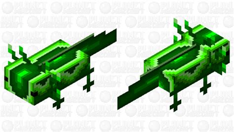 Emerald Green Axolotl Minecraft Mob Skin